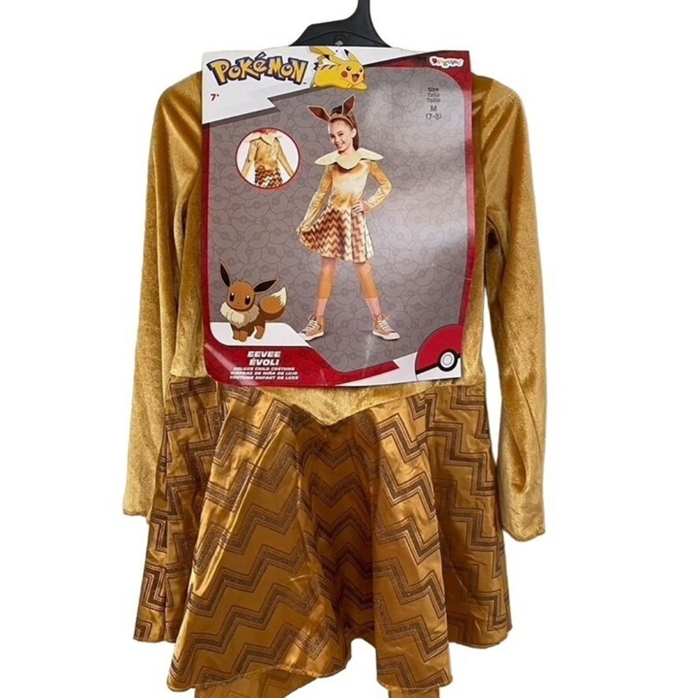 Pokemon Eevee Évoli Costume Size M 7-8